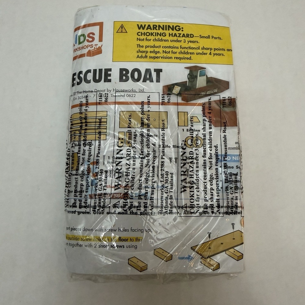 Home Depot Kids Workshop Kit Fire Rescue Boat New October 2022